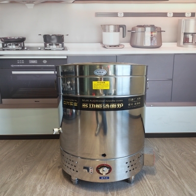 燃气无风机平底煮面炉安装使用视频